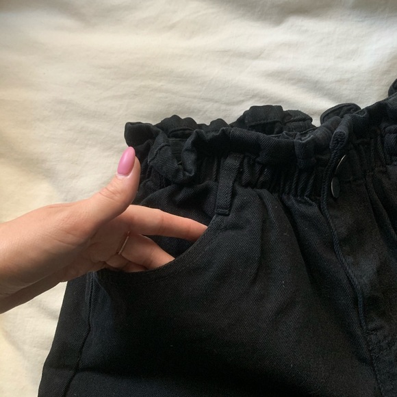 Princess Polly Open Road Denim Paper Bag Shorts - Picture 5 of 9